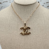 14k Gold Flat Cable CC Necklace