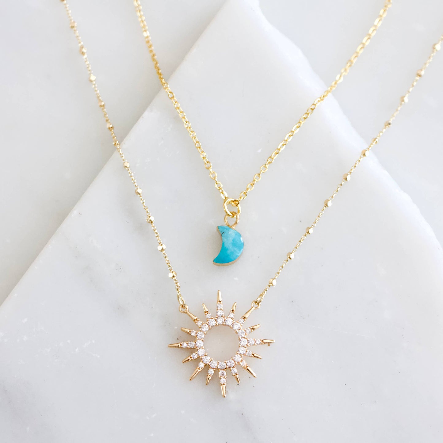Here Comes the Sun CZ Necklace for Elegant Style