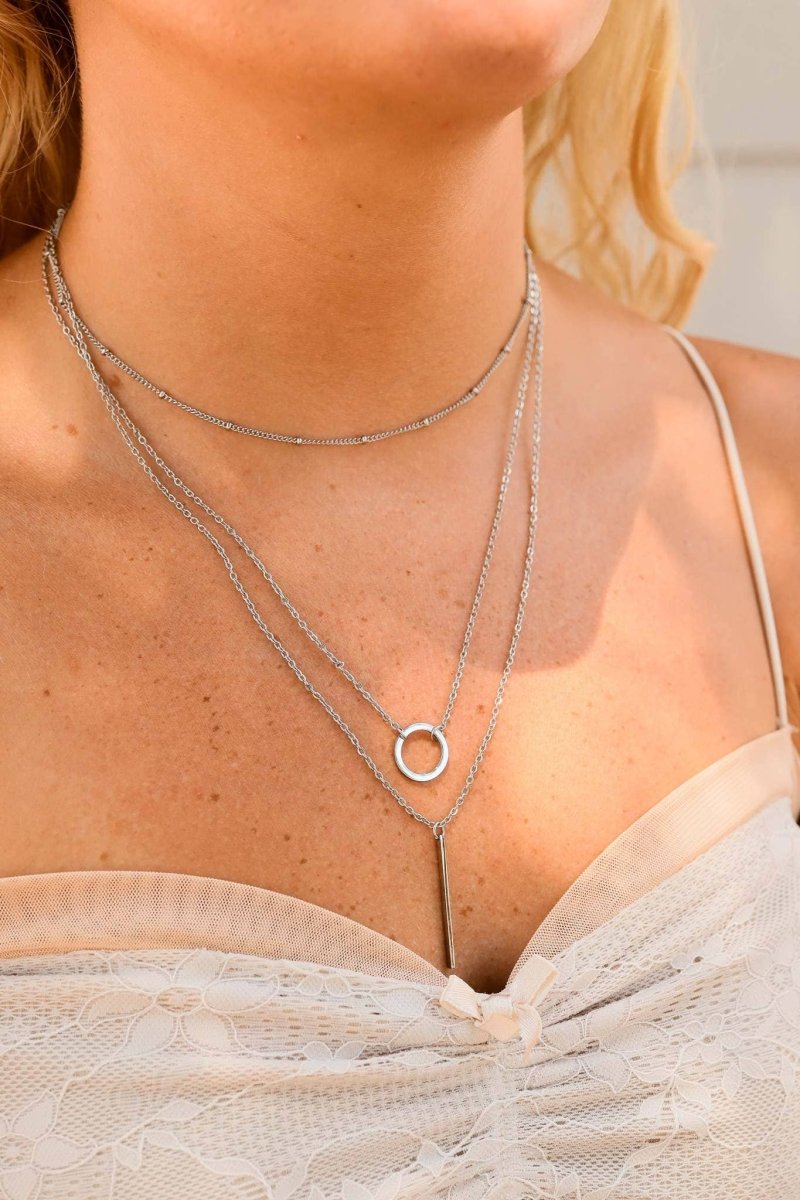 18K Gold Layered Necklace – Handcrafted Timeless Elegance