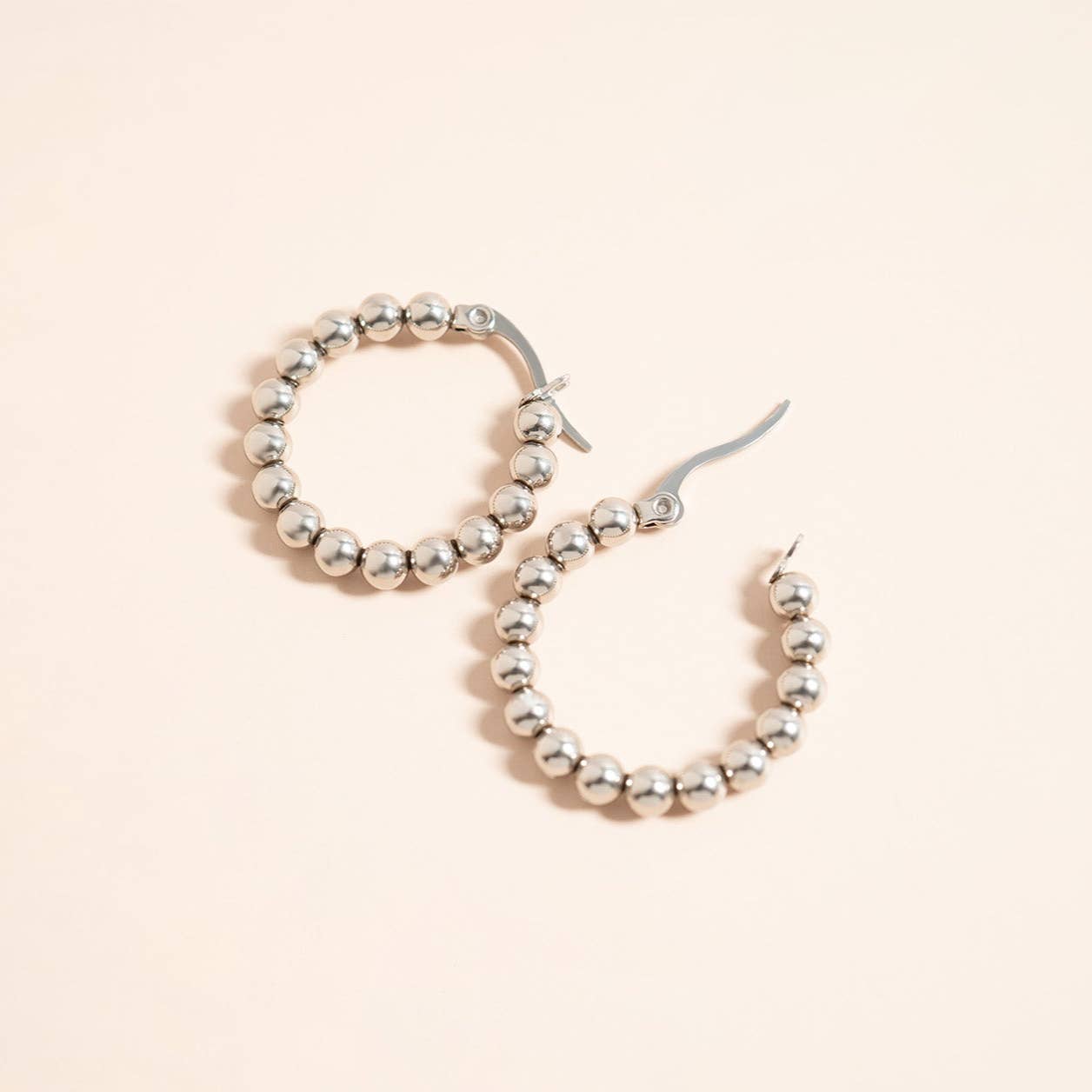 Waterproof Stainless Steel Hoop Earrings for Elegant Style