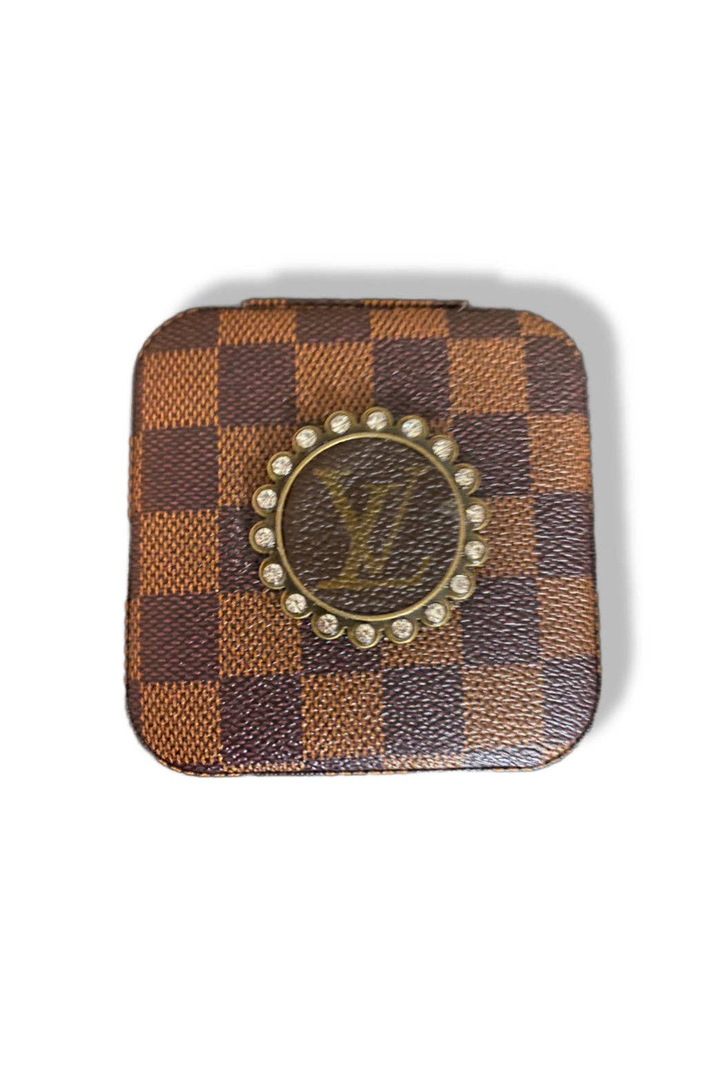 Upcycled Louis Vuitton Jewelry Case Eco Travel Organizer