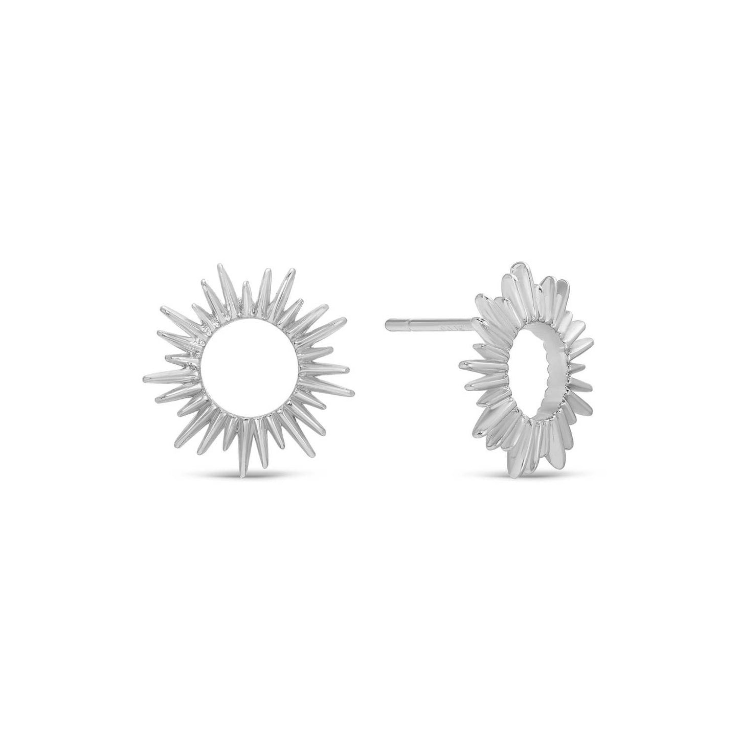 A Good Life Open Sun Silver Studs for Elegant Style