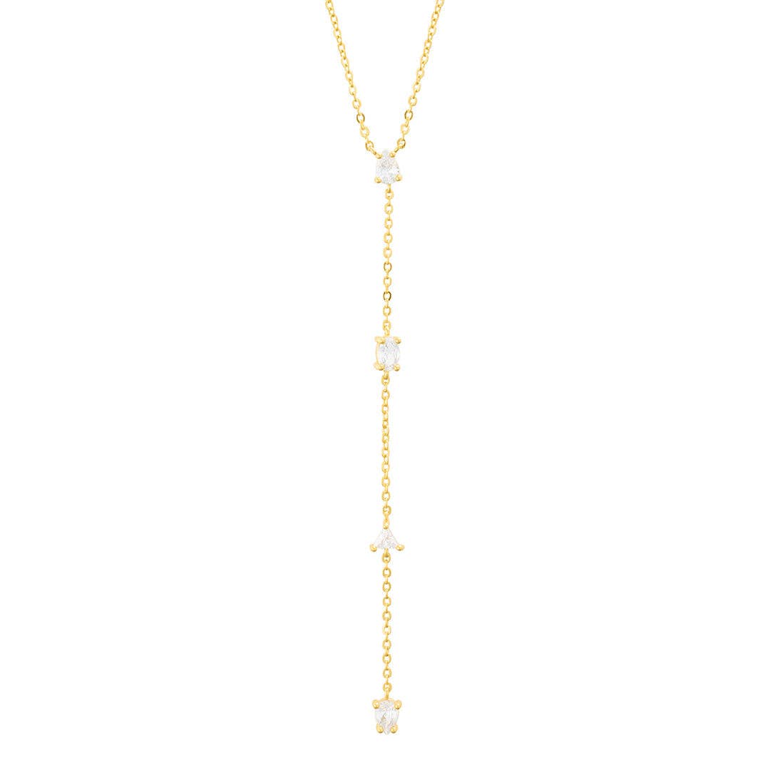 Elevated Mixed Stone Lariat Y-Necklace for Elegant Style