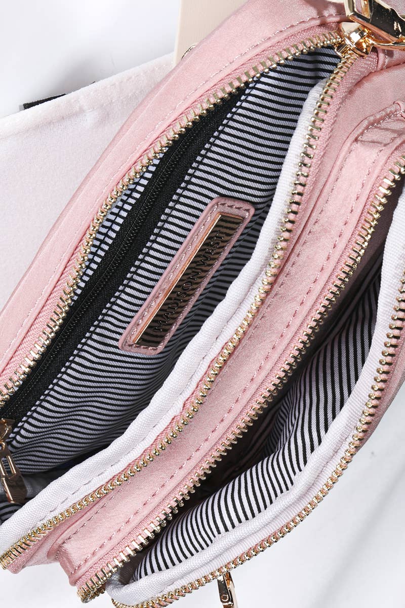 Stylish Triple Pocket Hip Bag for Convenient Storage
