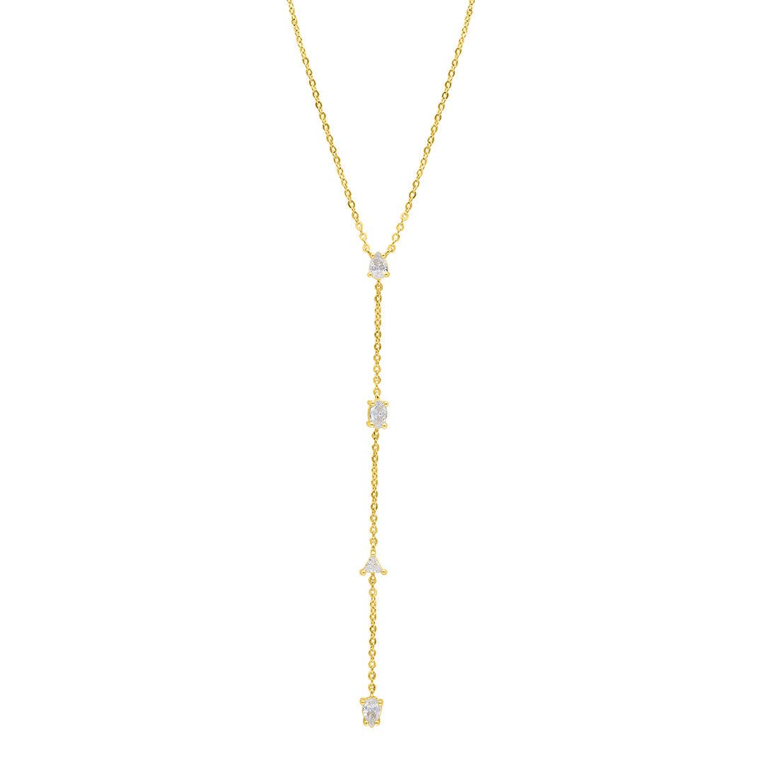 Elevated Mixed Stone Lariat Y-Necklace for Elegant Style