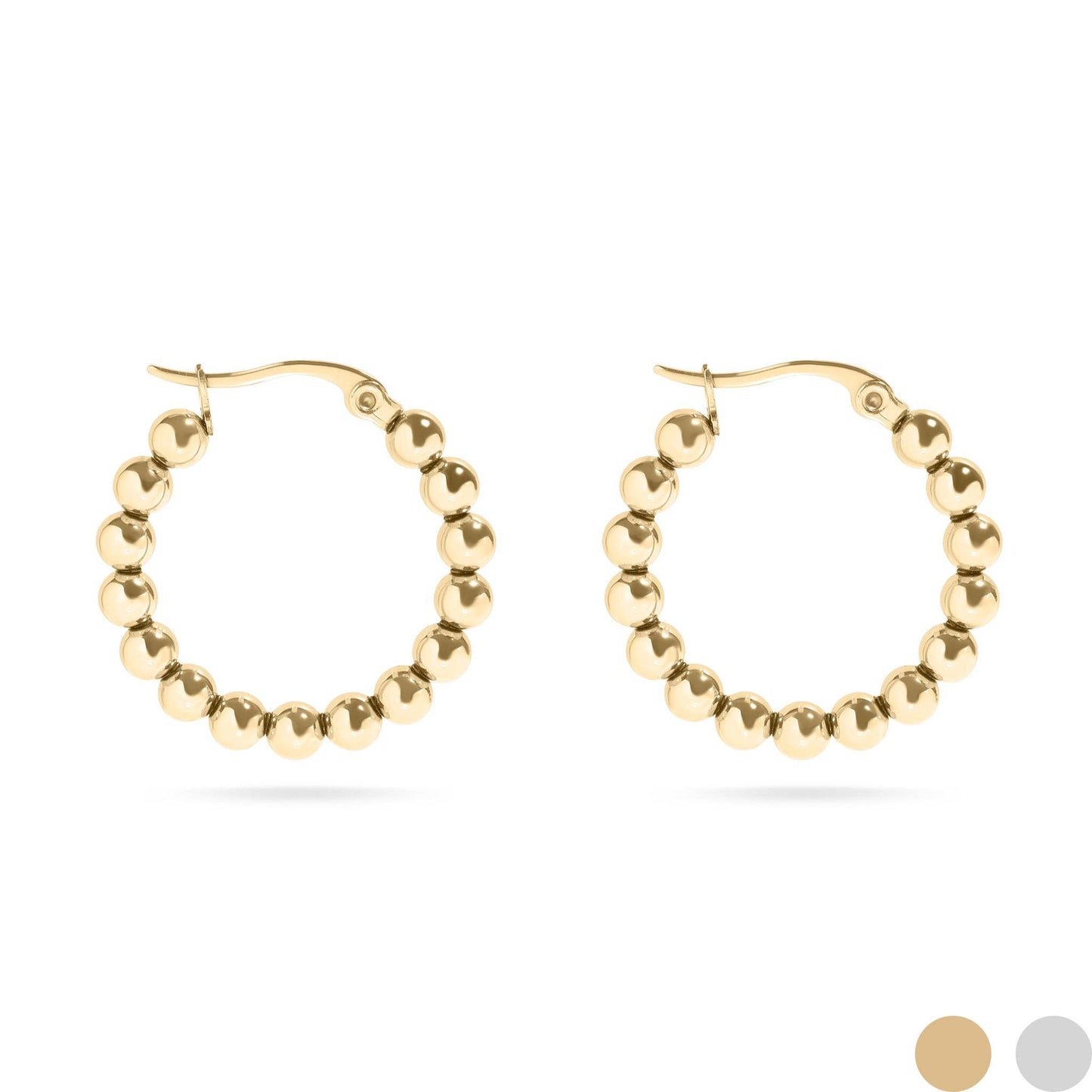 Waterproof Stainless Steel Hoop Earrings for Elegant Style