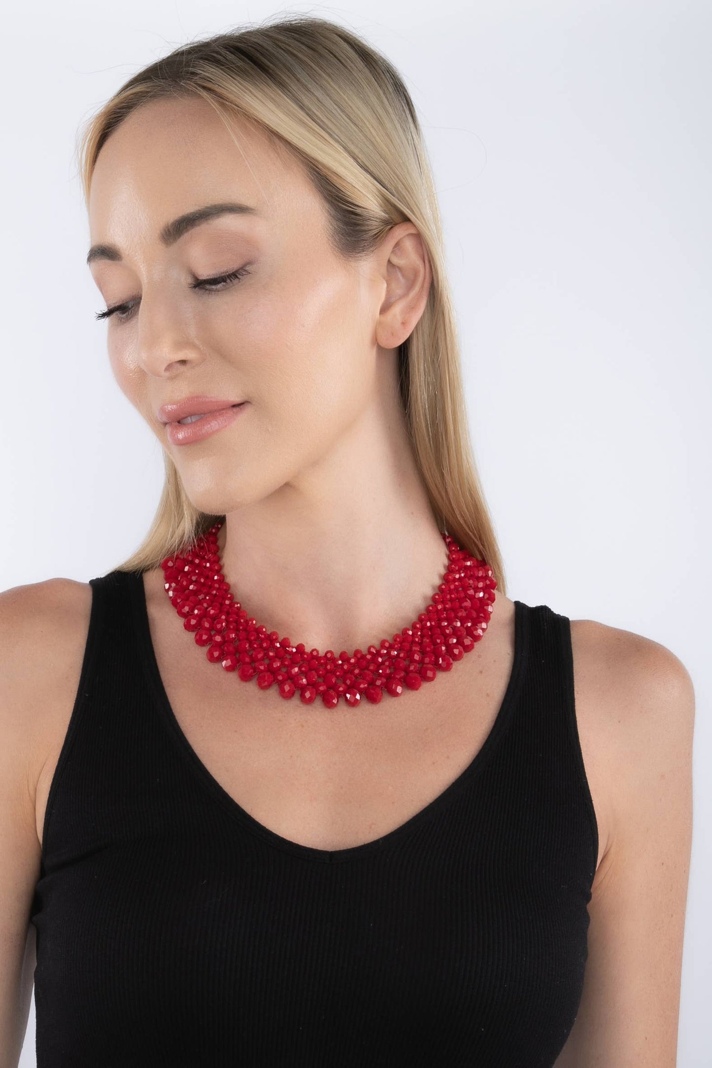 Yvonne Crystal Collar Statement Necklace for Elegant Style