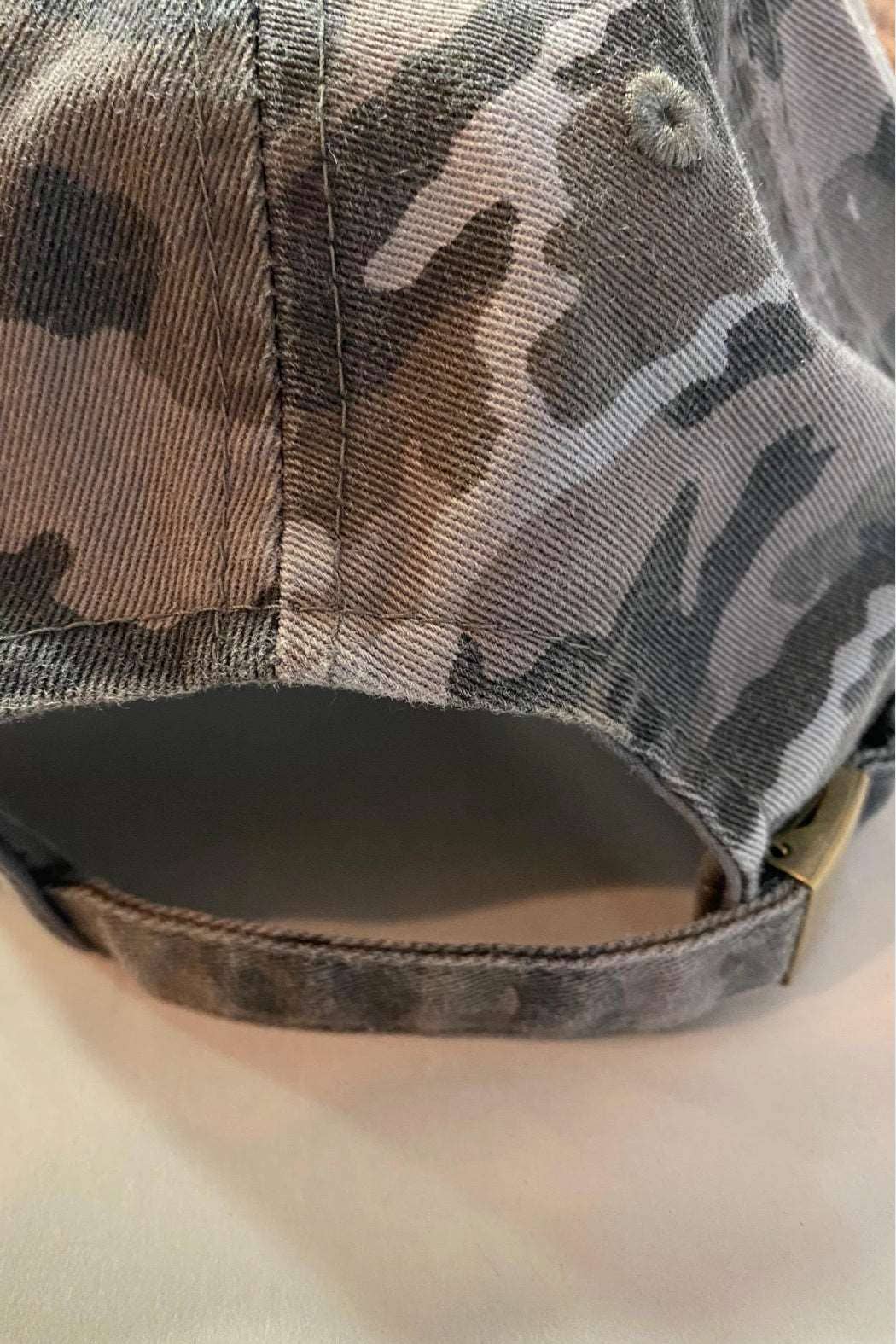 Upcycled Designer Baseball Cap with Louis Vuitton Patch