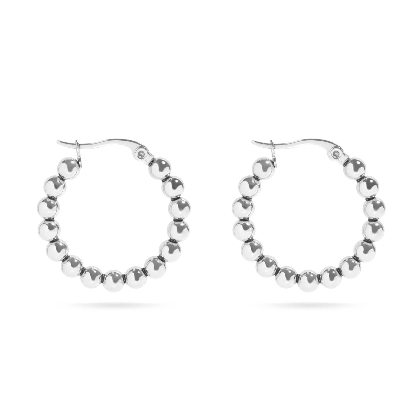 Waterproof Stainless Steel Hoop Earrings for Elegant Style