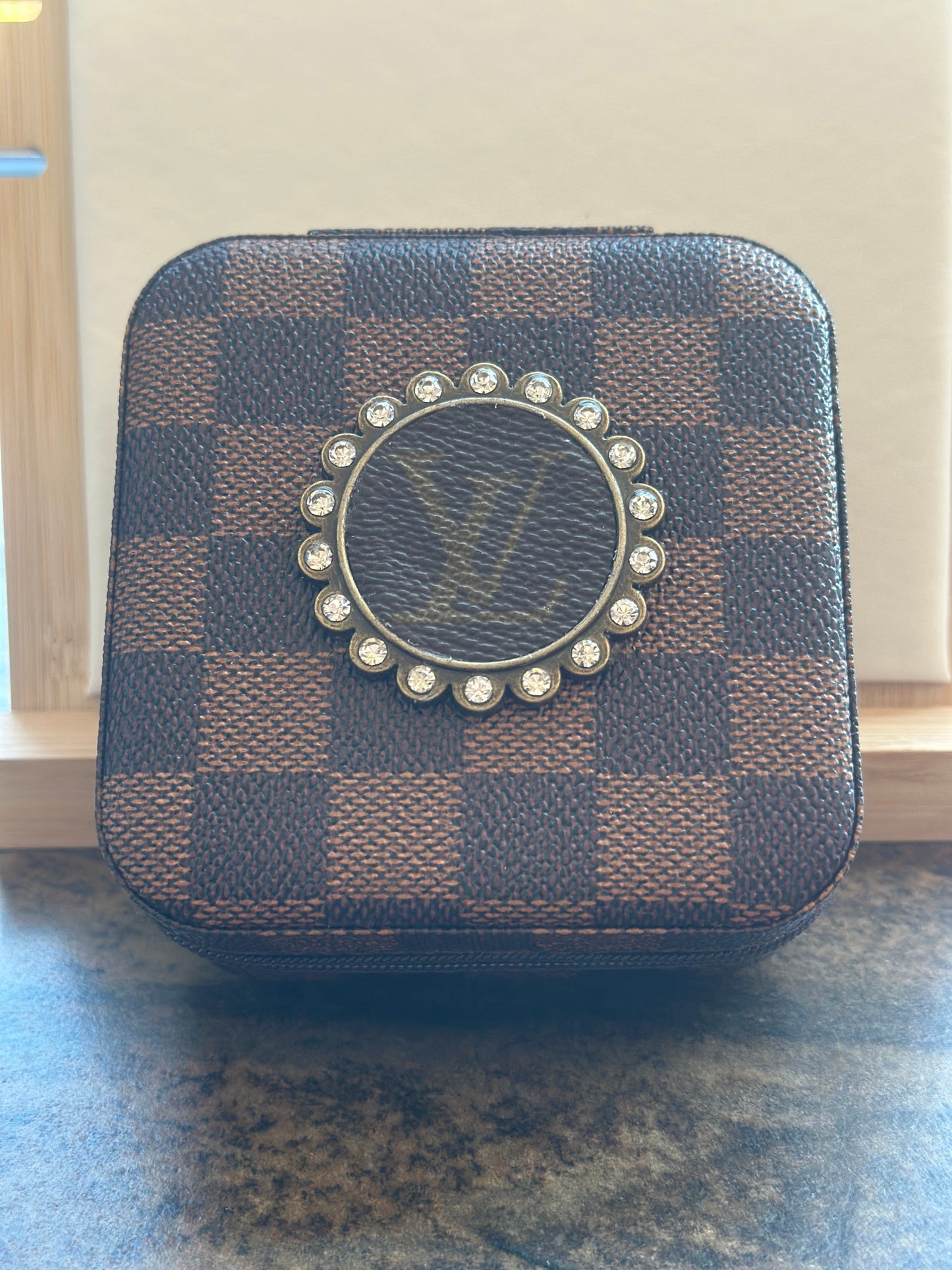 Upcycled Louis Vuitton Jewelry Case Eco Travel Organizer