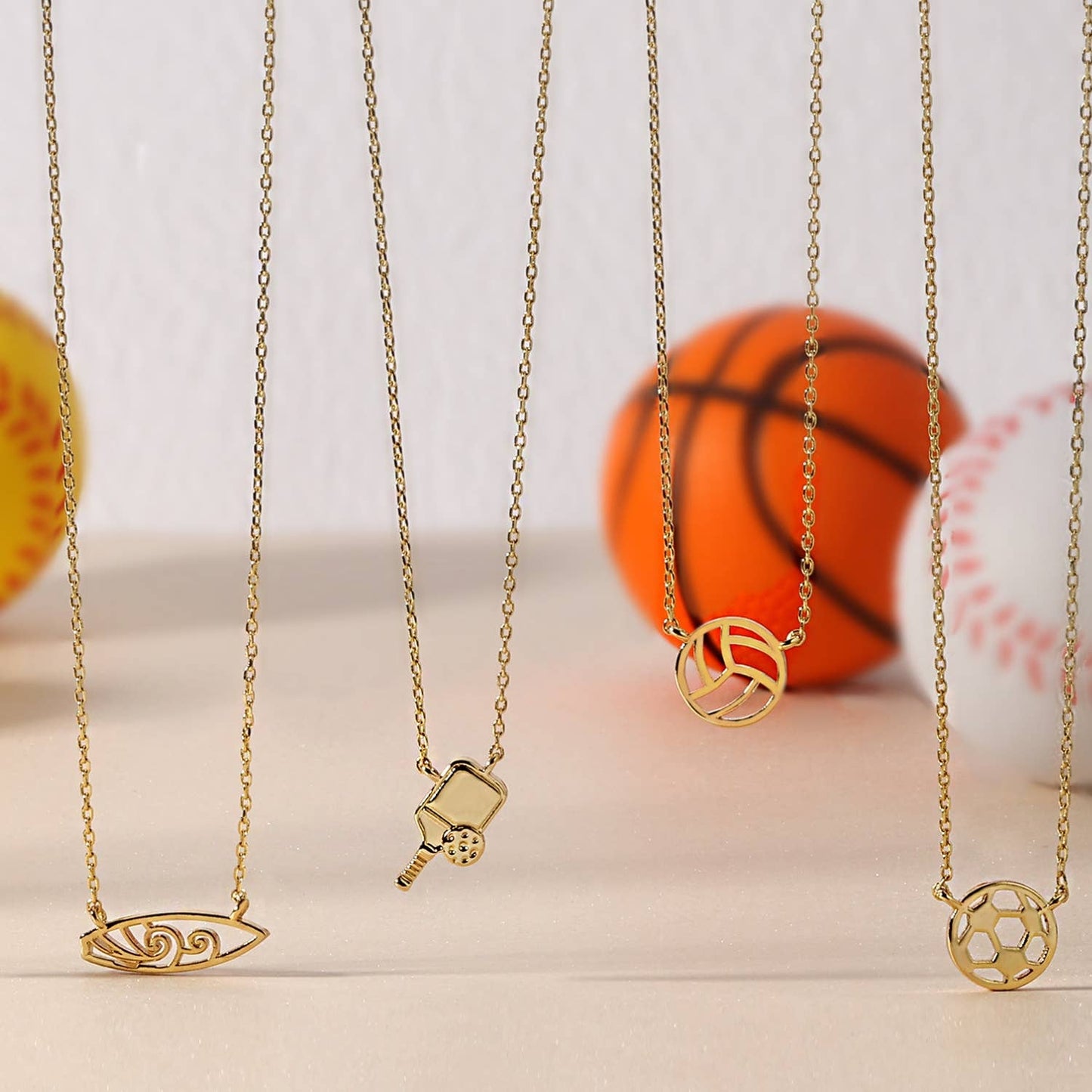 Dink Pickleball Petite Necklace for Sports Lovers