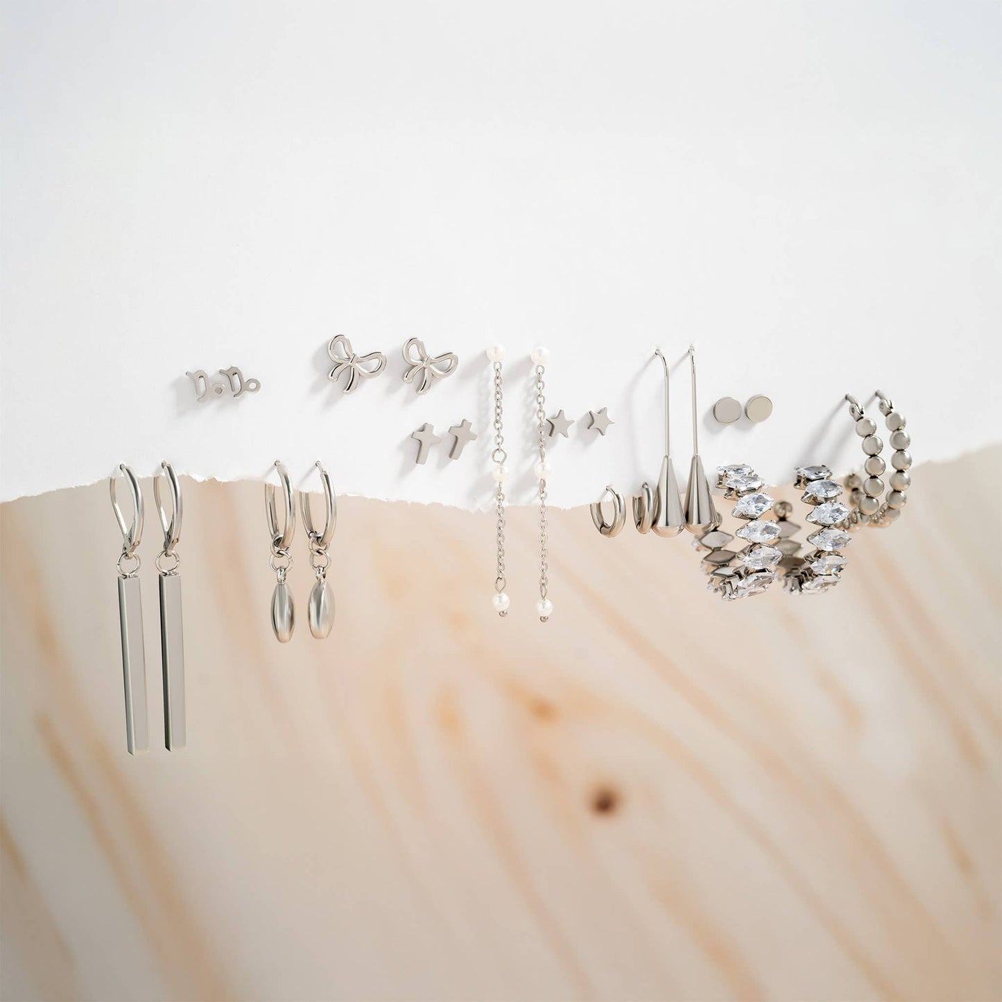 Waterproof Stainless Steel Hoop Earrings for Elegant Style