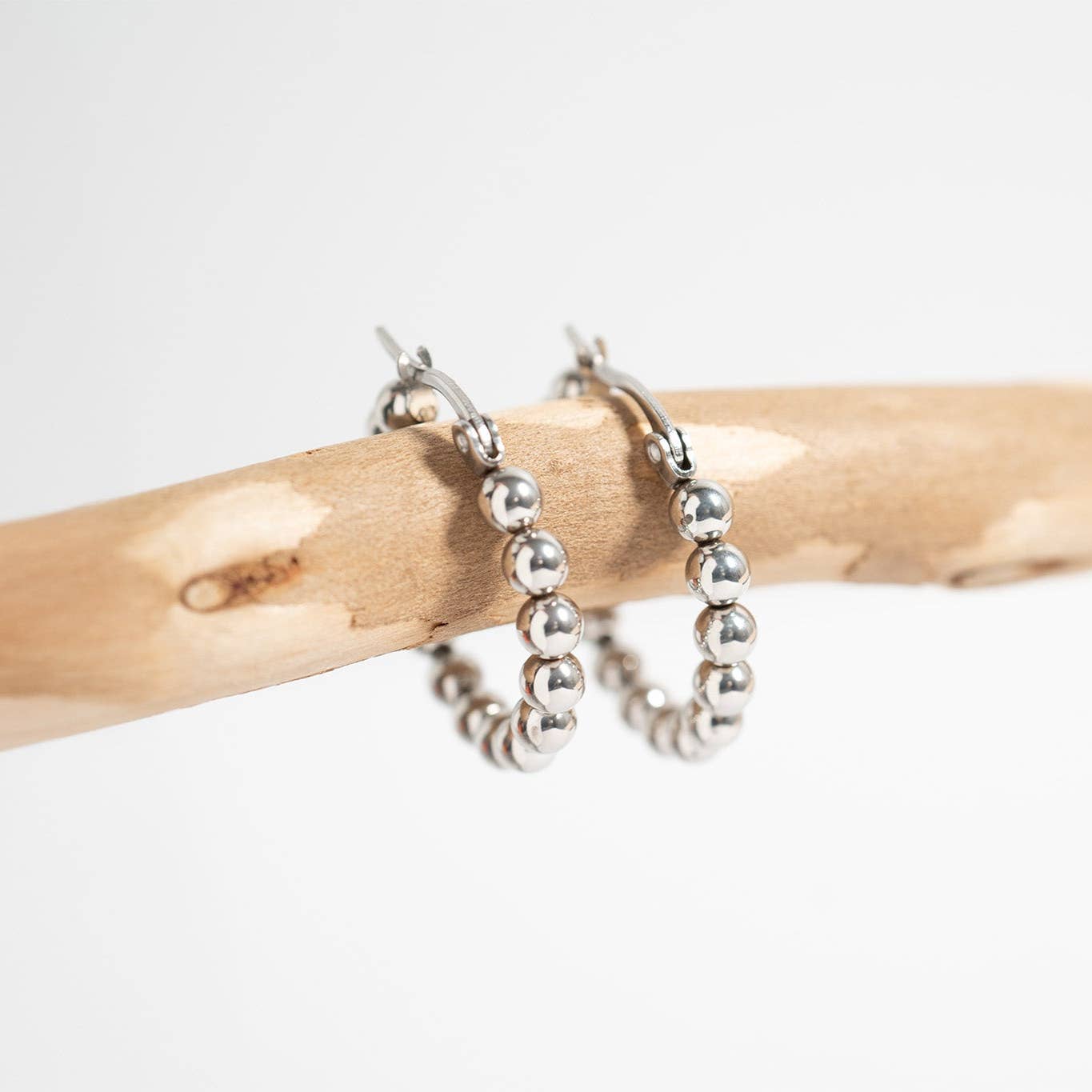 Waterproof Stainless Steel Hoop Earrings for Elegant Style