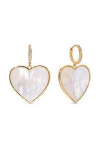 Agnes Heart Drop Earrings for Elegant Everyday Style