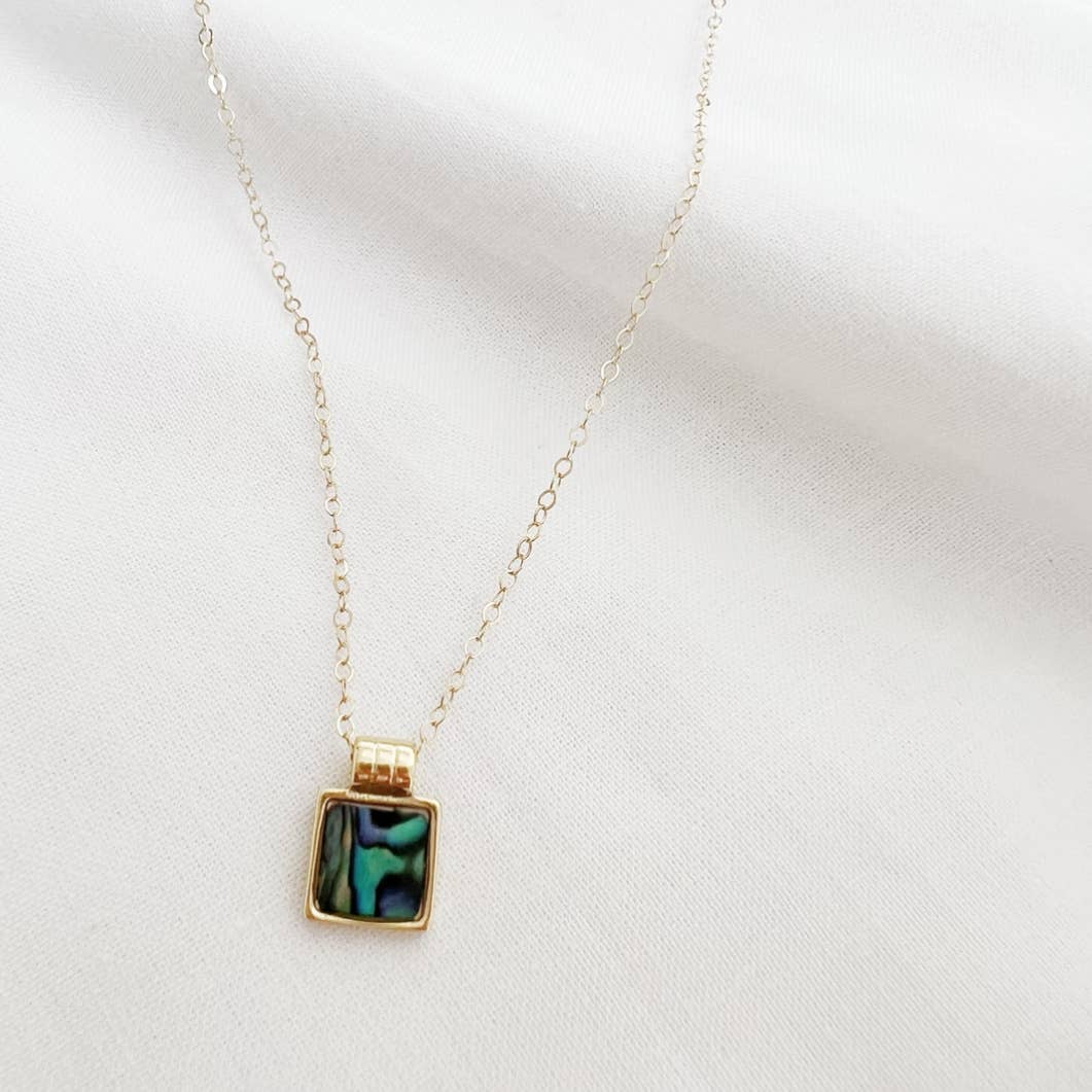 Aloha Abalone Shell Beach Gold Filled Necklace