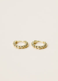 Bobbi Ball Hoop - Small - Gold Earrings for Everyday Elegance