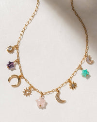 Celestial Charm Necklace – Bold Eco Luxe Jewelry Piece