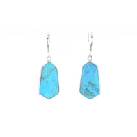 Dea Earrings - Turquoise: Sterling Silver Elegant Jewelry