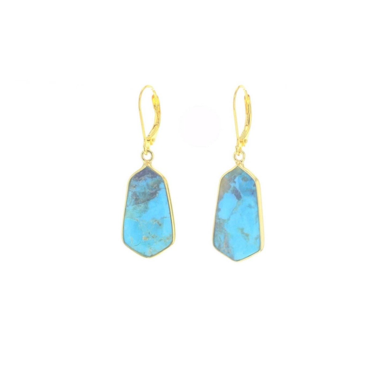 Dea Earrings - Turquoise: Sterling Silver Elegant Jewelry