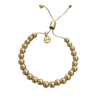 Elaina Essential 24k Gold Beaded Bracelet - Adjustable & Water Resistant