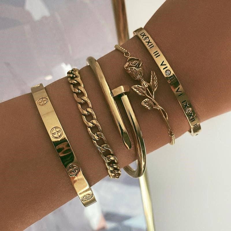 Fate Cuff Bracelet: Silver