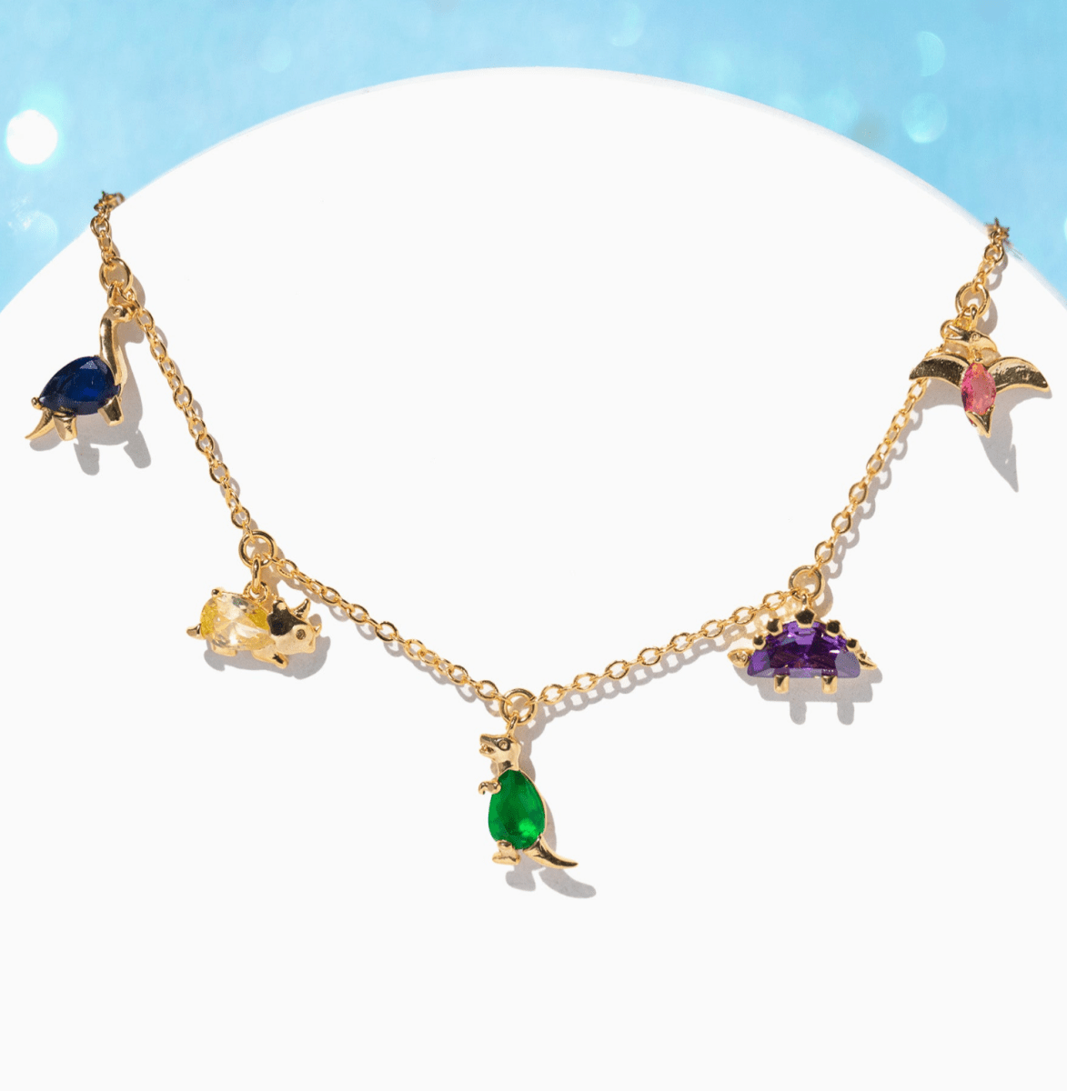 Gold Dino Rawr Bracelet