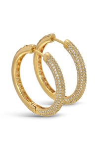 Helen CZ Loop Earring for Elegant Everyday Style