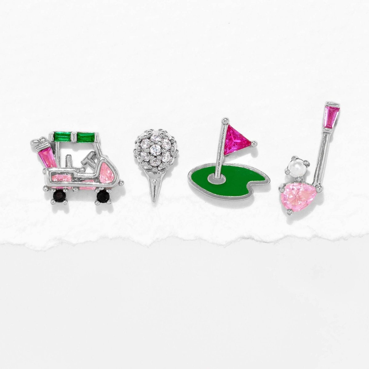 Hole in One Gold Stud Set