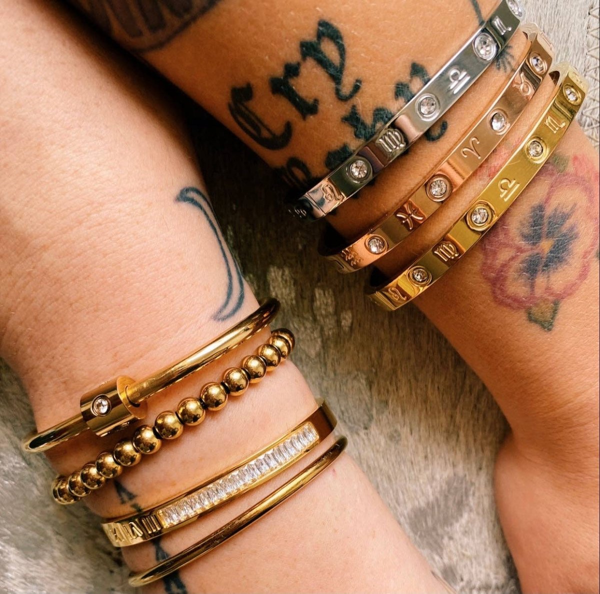 Keeper Cuff Bracelet: Gold