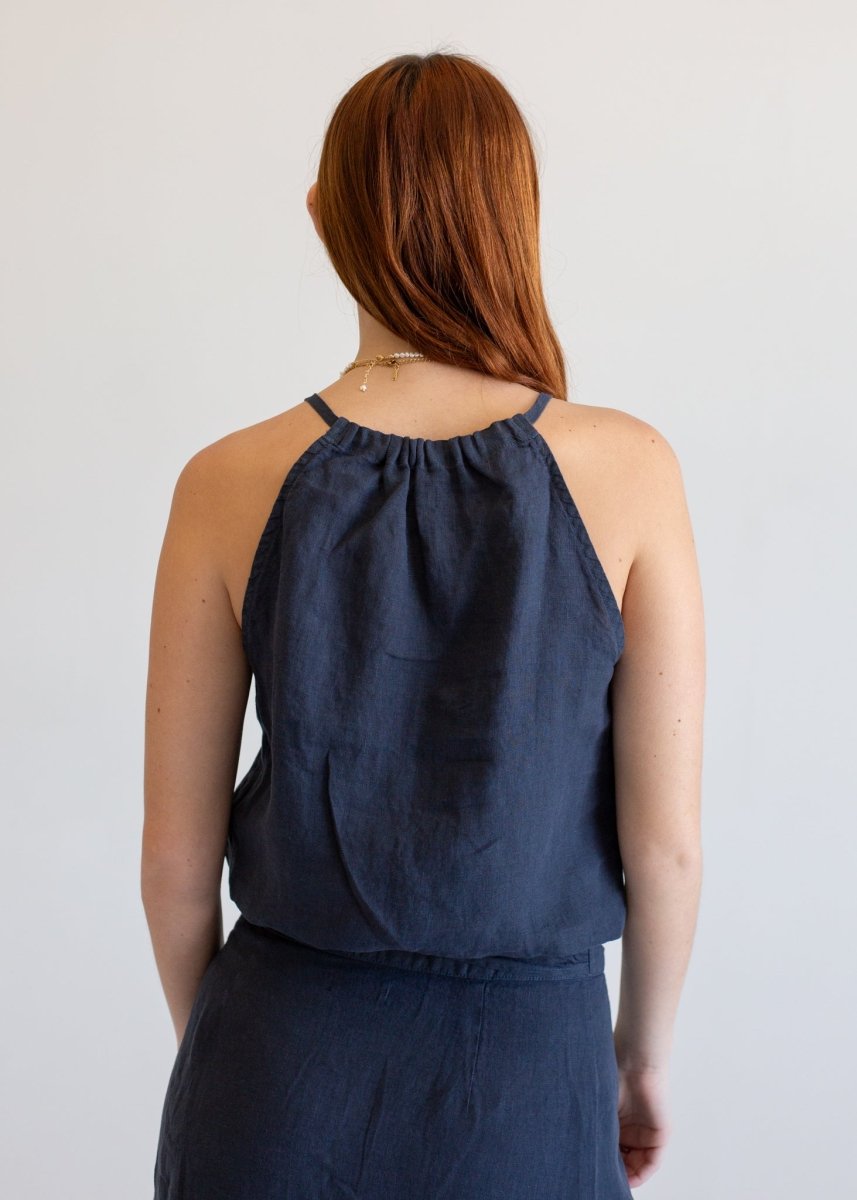 Linen Halter Tank