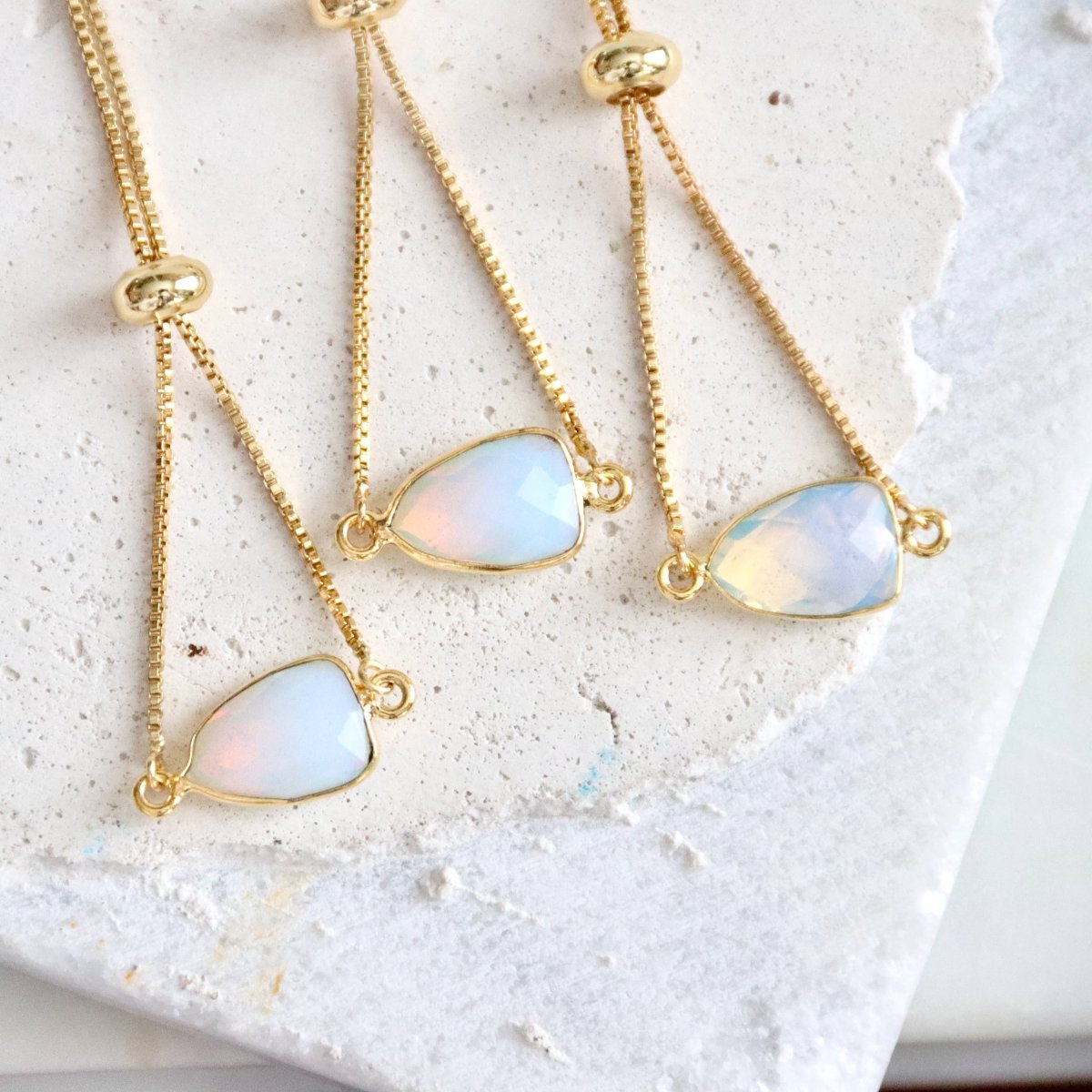Moonlight Opalite Adjustable Bracelet for Elegant Style