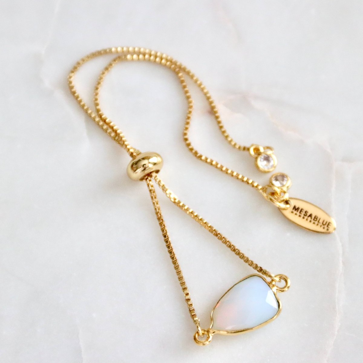 Moonlight Opalite Adjustable Bracelet for Elegant Style