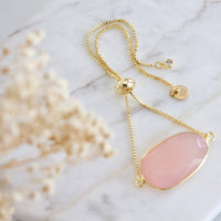 Rose Quartz Adjustable Bracelet