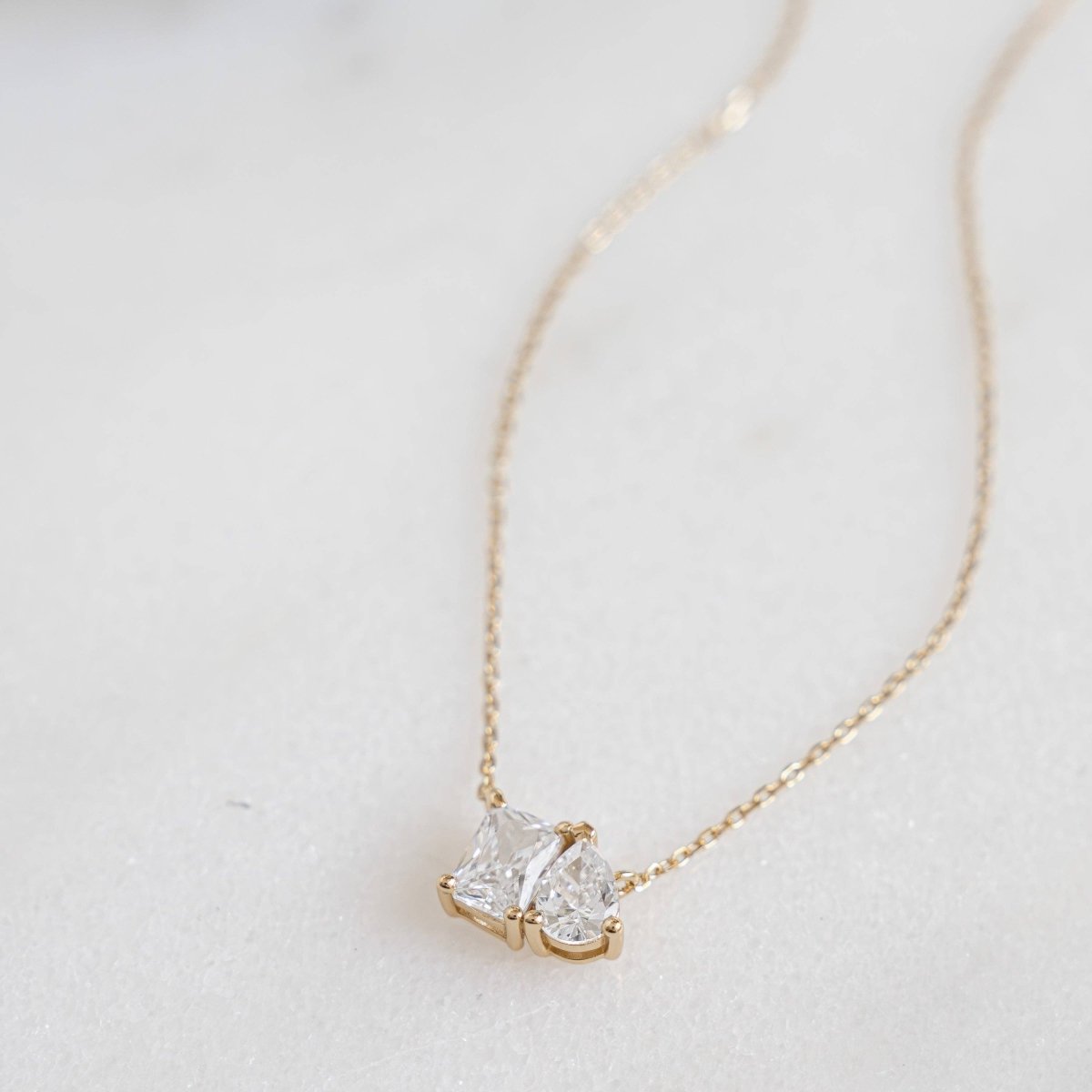 Toi et Moi Necklace: Gold