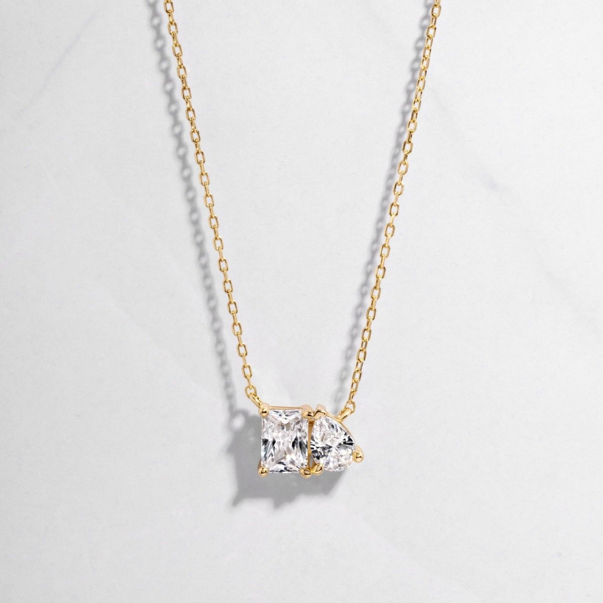 Toi et Moi Necklace: Gold