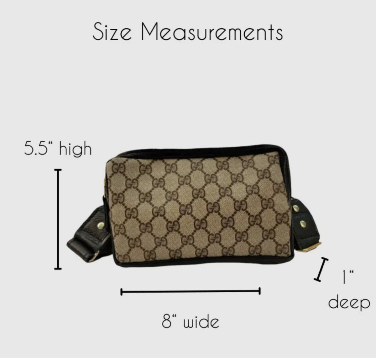 Upcycled Gucci Full Front Bella Belt Bag In Black Leather