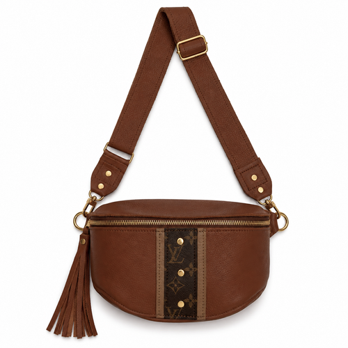 Britt Belt Bag - Upcycled Monogram - Sienna by Beaudin