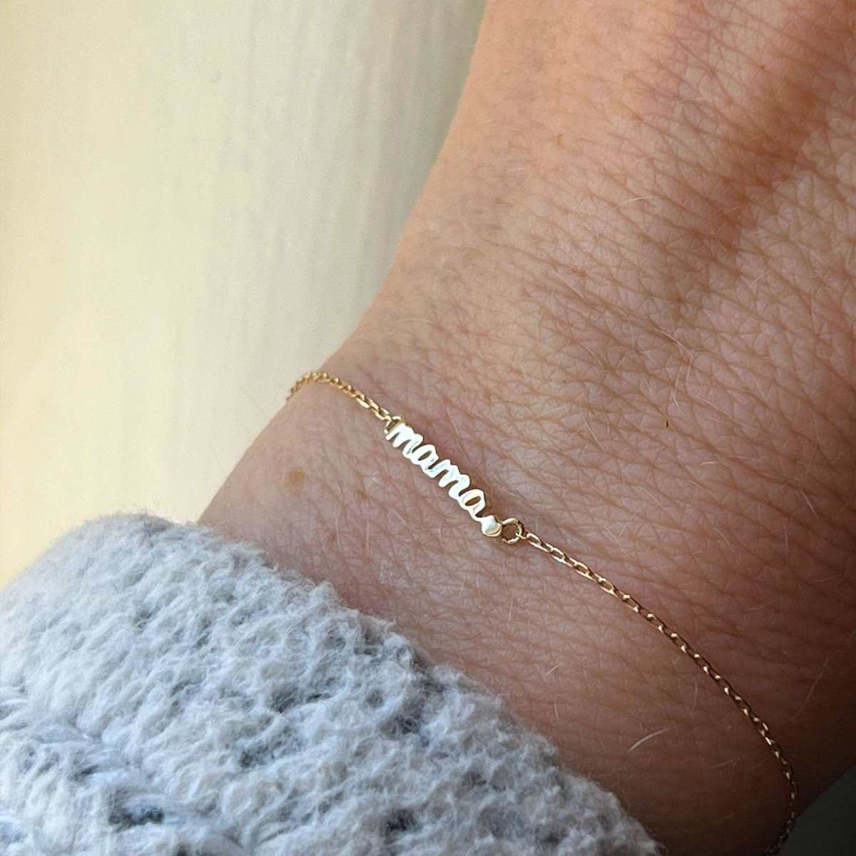 10kt Gold Love for Mama Bracelet Bracelets by La Kaiser