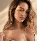 14k Vermeil Genuine Opal and CZ Stone Pendant Necklace by Emily Volaski