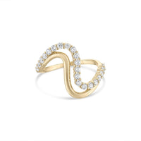 14k Vermeil Marea Double Wave Sculptural Ring