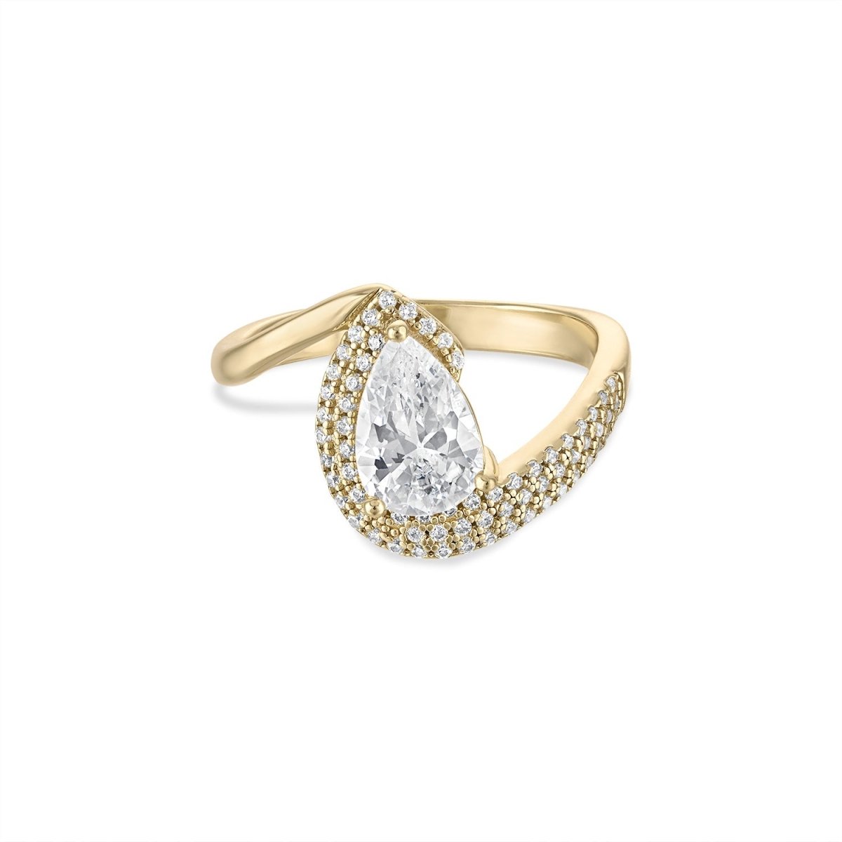 14k Vermeil Onda Scuptural Ring Ring by EMILY VOLASKI