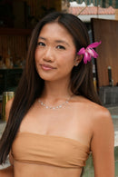 Drops of Spring Opal Necklace: Lavender Opal / Silver by Kamaria Jewelry