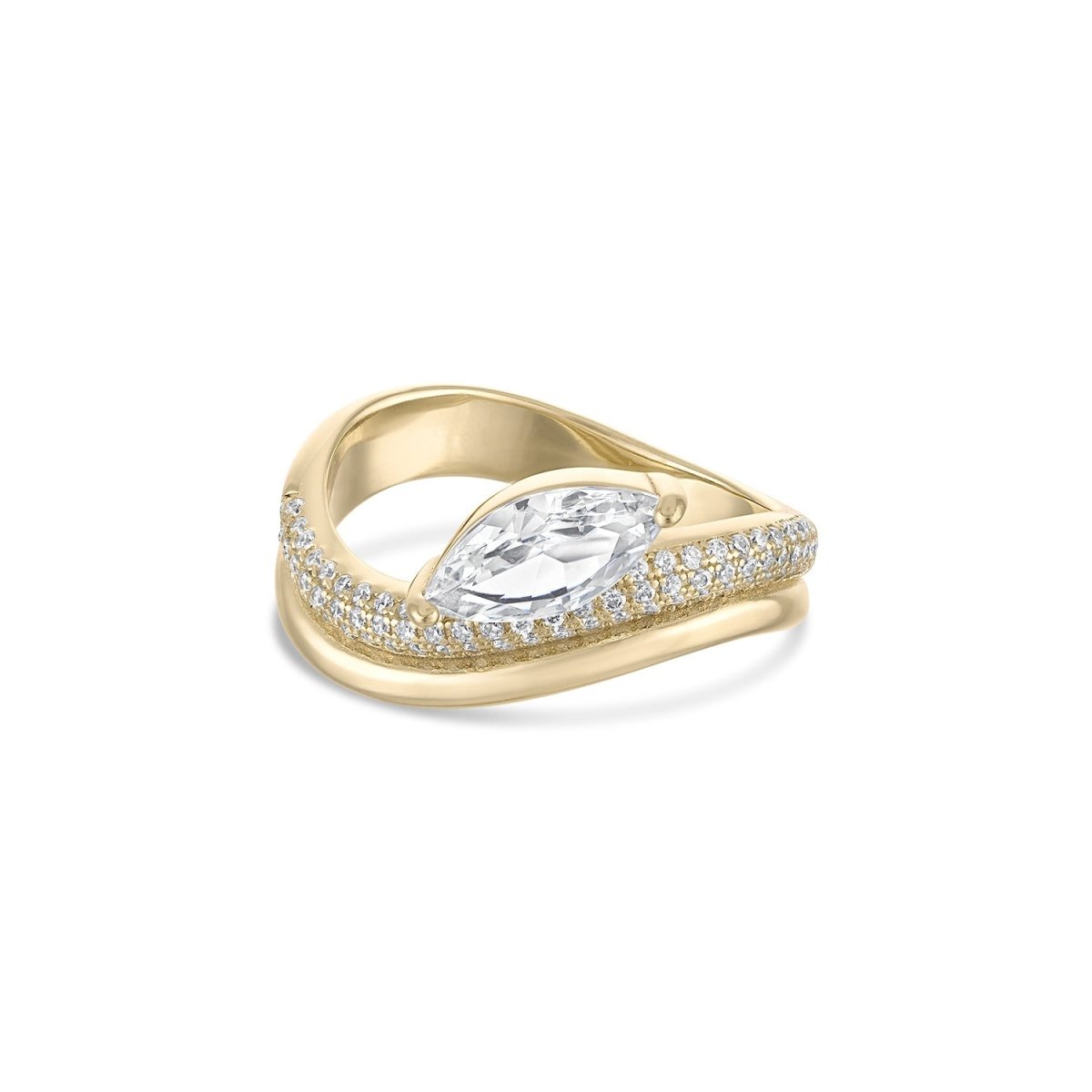 14k Vermeil The Bondi Wave Ring - Red Bird Road