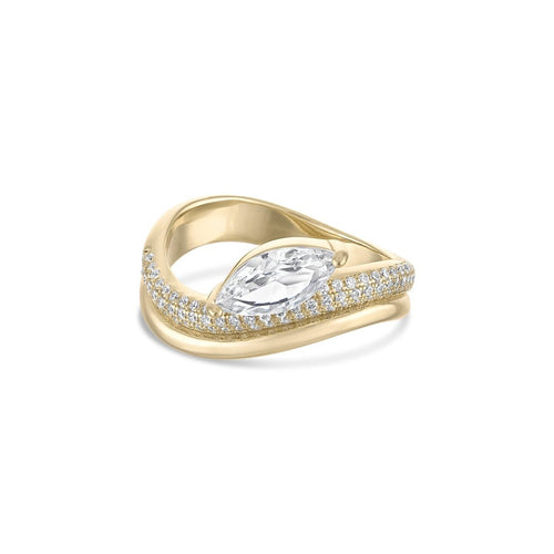 14k Vermeil The Bondi Wave Ring - Red Bird Road