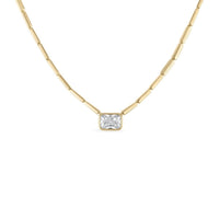 14k Vermeil The Cove Solitaire Necklace
