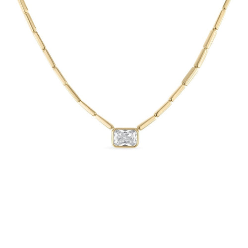14k Vermeil The Cove Solitaire Necklace Necklaces by EMILY VOLASKI