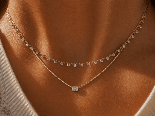 14k Vermeil The Cove Solitaire Necklace Necklaces by EMILY VOLASKI