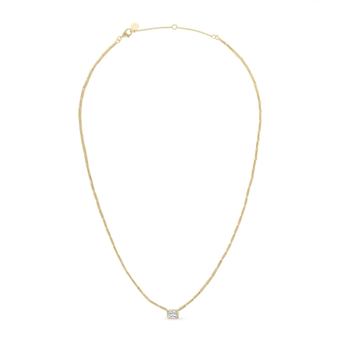 14k Vermeil The Cove Solitaire Necklace Necklaces by EMILY VOLASKI