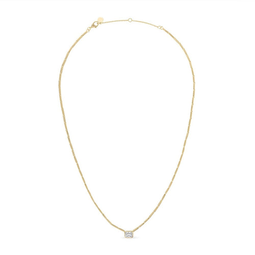 14k Vermeil The Cove Solitaire Necklace Necklaces by EMILY VOLASKI