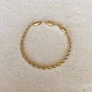 18k Gold Filled 3mm Rope Bracelet Bracelets by GoldFi
